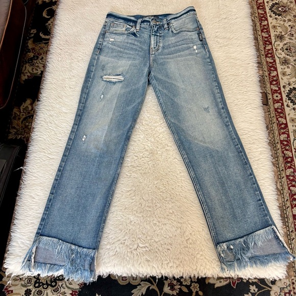 Silver Ankle Straight Distressed Jeans size W24 L27 - Picture 3 of 13